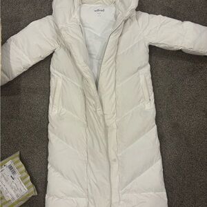 Aritzia Wilfred White Duvet Puffer sz S